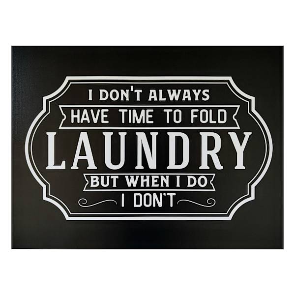 Laundry Canvas Wall Art, 24x18