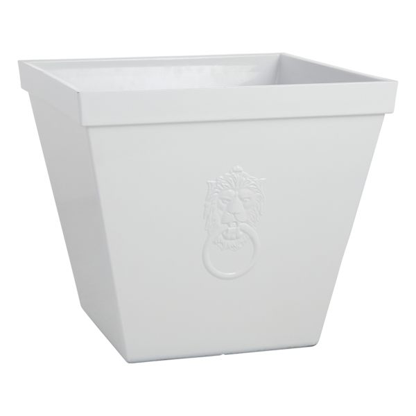 Providence White Sarabi Square Outdoor Planter, Large