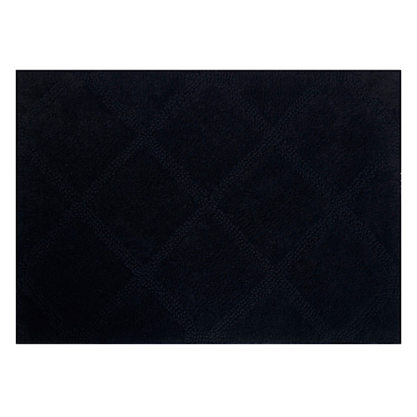 2-Pack Black Diamond Bath Rug Set, 17x24 & 20x32