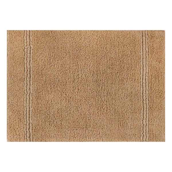 2-Pack Natural Simple Stripe Bath Rug Set, 17x24 & 20x32