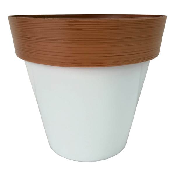 Felix White Outdoor Planter, Medium