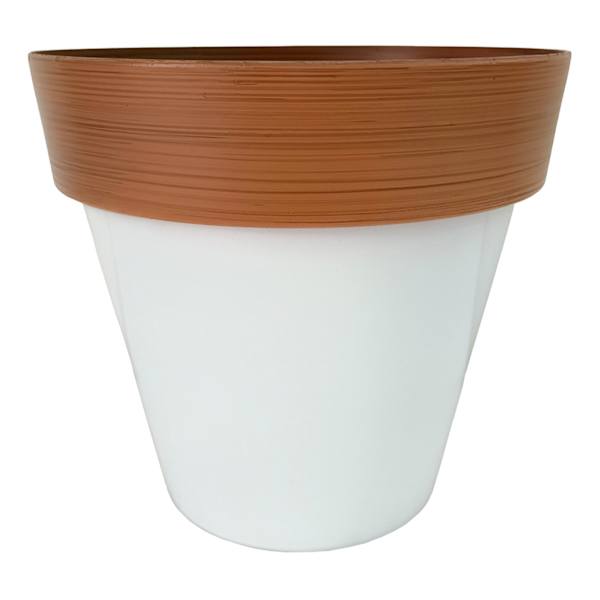 Felix White Outdoor Planter, Small
