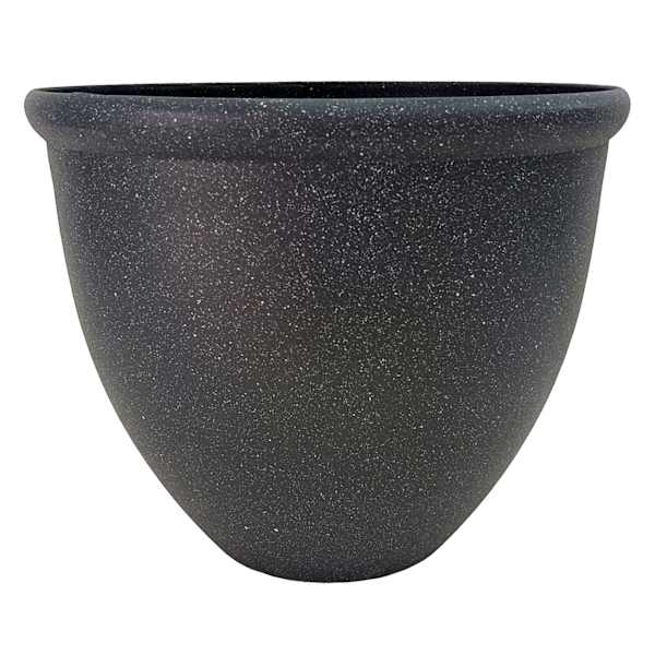 Black Sanded Outdoor Planter, Medium