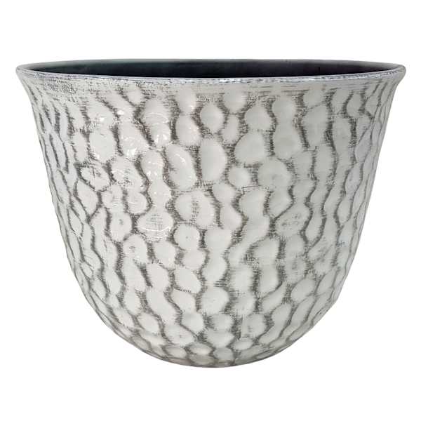 White Comb Outdoor Planter, Medium