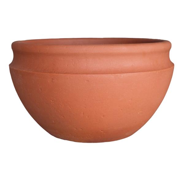 Japi Rust Antique Low Outdoor Planter, Medium