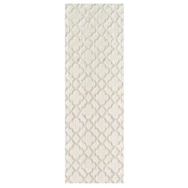 (A515) Providence Zenith Neutral Trellis Runner, 2x6