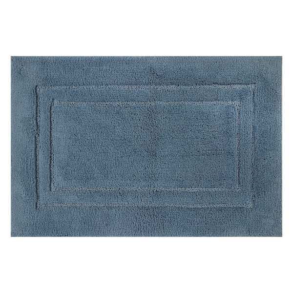 Honeybloom Racetrack Blue Bath Rug, 20x30
