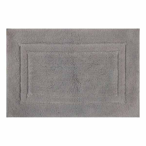 Honeybloom Racetrack Dark Grey Bath Rug, 20x30