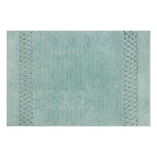 Providence Reversible Sea Green Bath Rug, 20x30