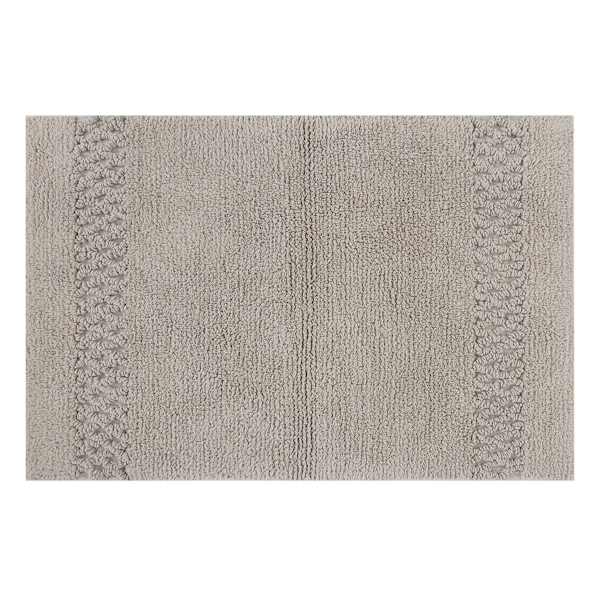 Providence Reversible Grey Bath Rug, 20x30