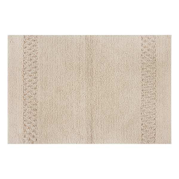 Providence Reversible Tan Bath Rug, 20x30