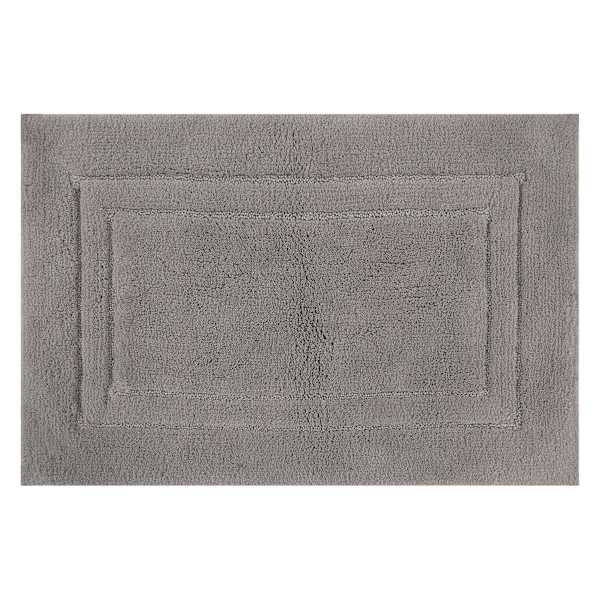 Honeybloom Tufted Racetrack Dark Grey Bath Rug, 17x24
