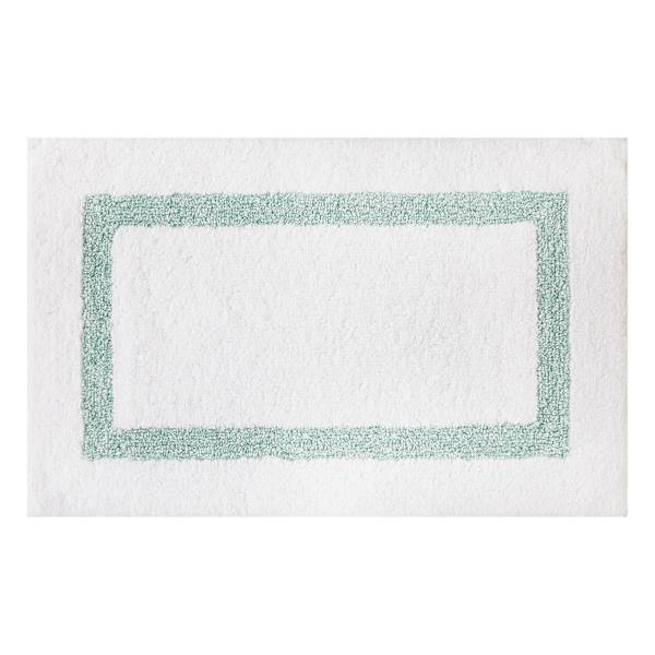 Providence Sea Green Racetrack Design Bath Rug, 20x30