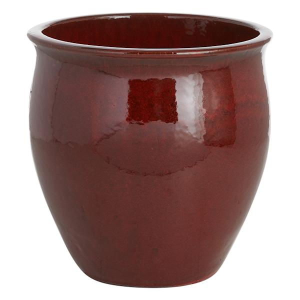 Red Flared Outdoor Planter, Medium