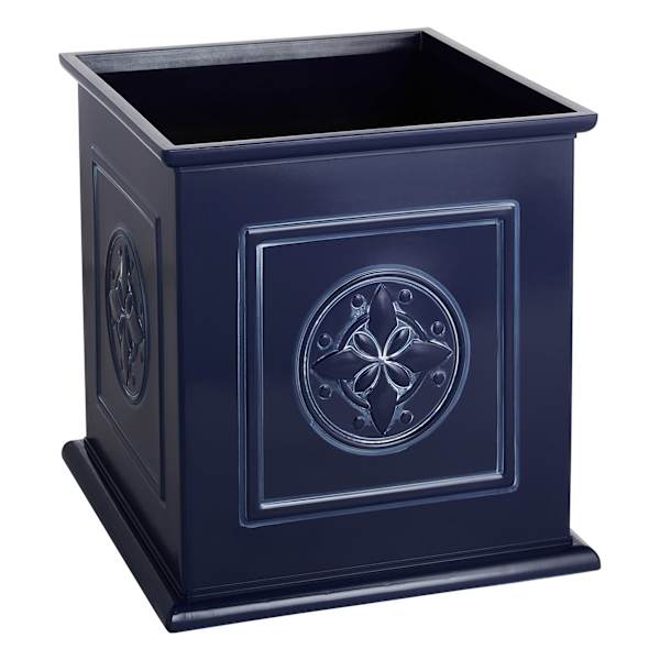Providence Blue Bernalla Square Outdoor Planter, Large