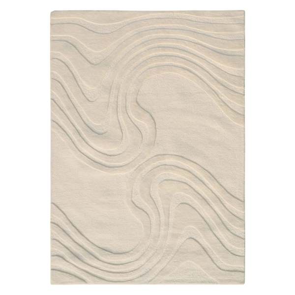(A492) Crosby St. Lagon Ivory High-Low Area Rug, 8x10