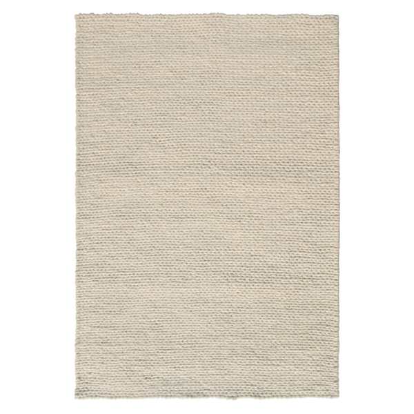 (A494) Honeybloom Ivory Chunky Knit Patterned Area Rug, 8x10