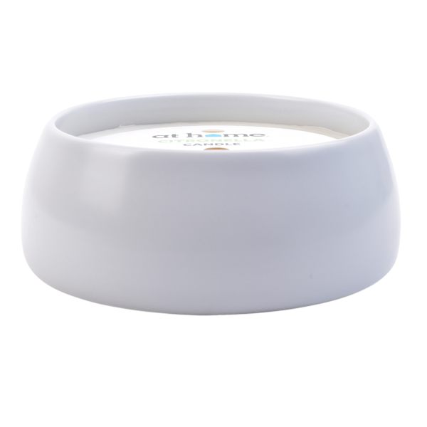 5-Wick Light Grey Ceramic Citronella Candle, 50oz