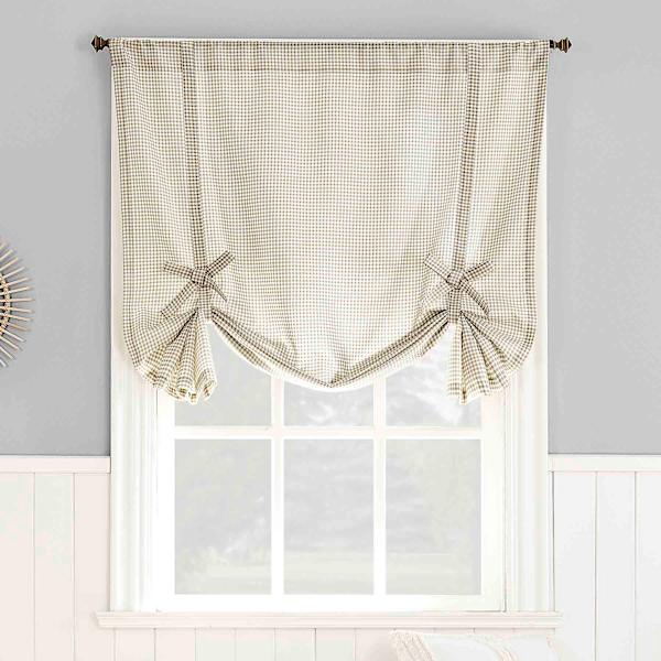 Halifax Natural Small Single Curtain Panel, 63"