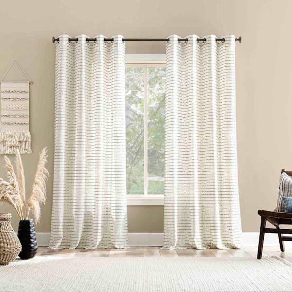Sage Sheer Grommet Curtain Panel, 84"