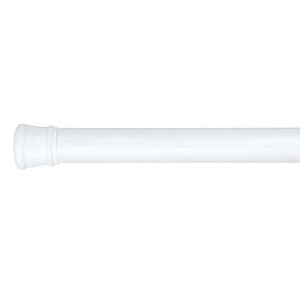 White Metal Tension Rod, 41-76"