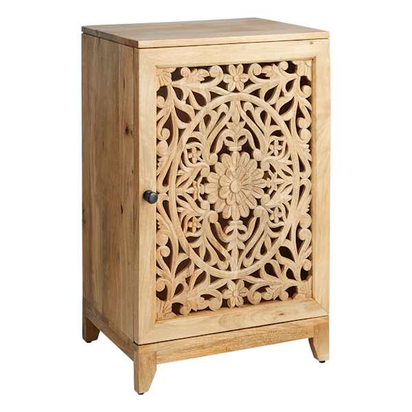 Found & Fable Rae Accent Cabinet with Natural Mango Wood Finish