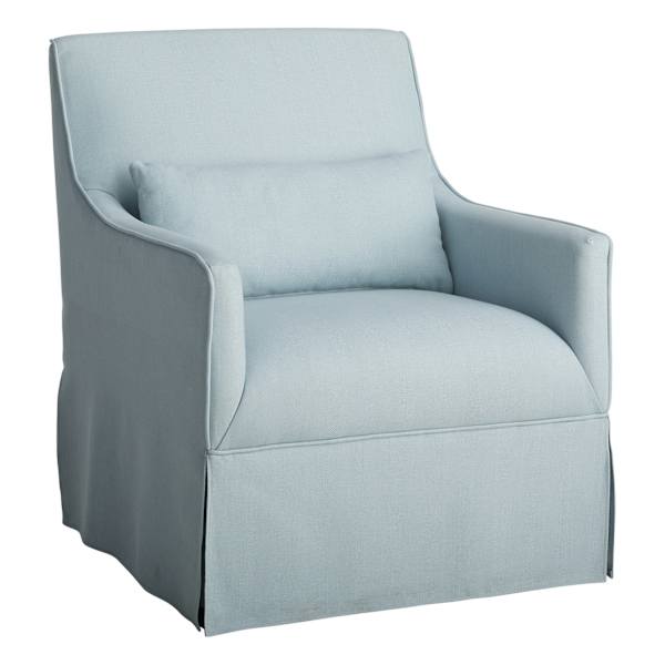 Providence Smith Swivel Accent Chair, Blue