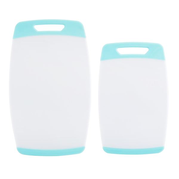 Farberware 2-Piece Aqua Non-Slip Cutting Board Set