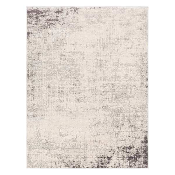 (D498) Crosby St. Roma Grey Abstract Area Rug, 5x7
