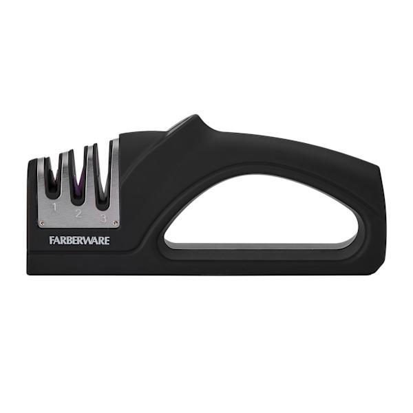 Farberware Edgekeeper 3-Stage Knife Sharpener, Black