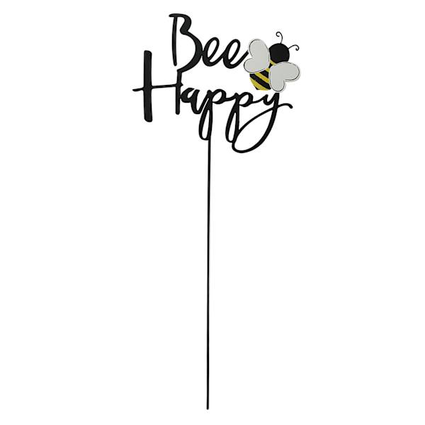 Bee Happy Metal Yard Pick, 24"