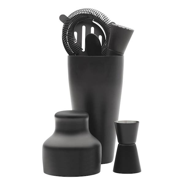 Houdini Noir 5-Piece Bar Tool Set