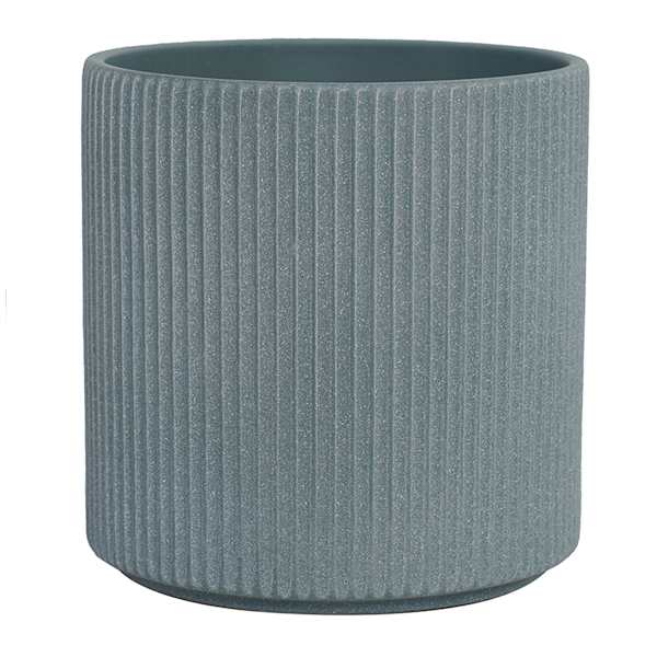 Indoor Zeb Blue Matte Pot, Small