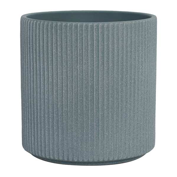 Indoor Zeb Blue Matte Pot, Medium
