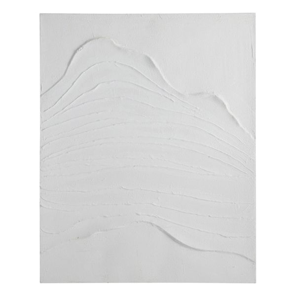 Crosby St. Gesso Monochromatic Impasto Canvas Wall Art, 31x39