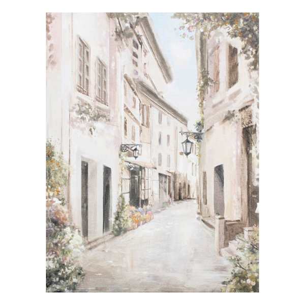 Street Scene Canvas Wall Art, 12x16