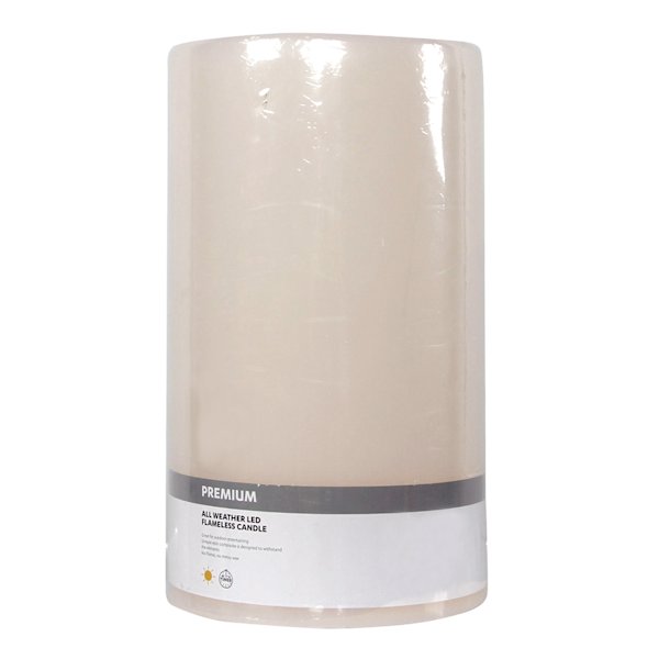 Ivory LED Pillar Candle with 6 Hour Timer, 6x11