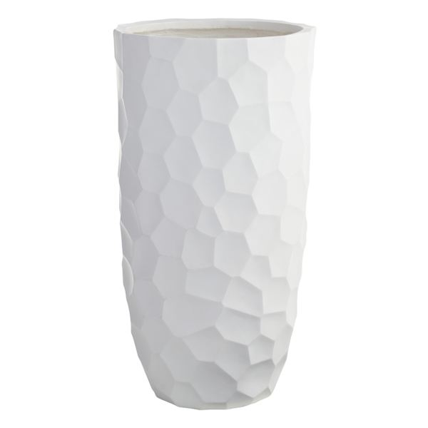 Elena Cream Concrete Outdoor Planter, Large