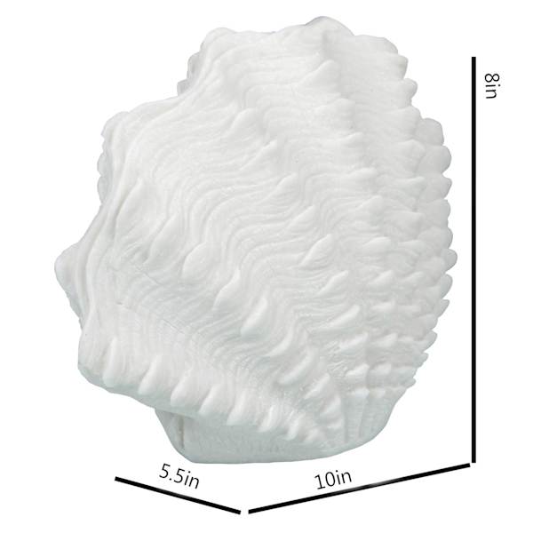 Ty Pennington Scallop Sandstone Outdoor LED Garden Statue, 10"
