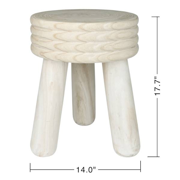 Ty Pennington Natural Wood Round Plant Stand, Medium