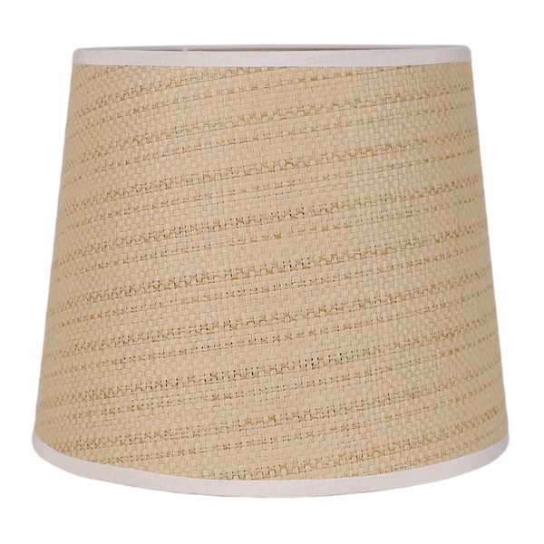 Providence Natural Grasscloth Tapered Drum Small Table Lamp Shade, 9x11x9
