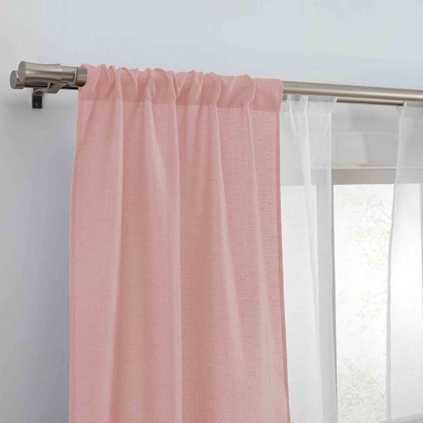 4-Pack Ryder & Kelso Blush Light Filtering Curtain Panels, 84"