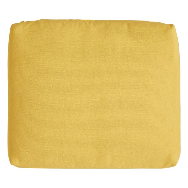 Butter Yellow Canvas Outdoor Square Seat Cushion
