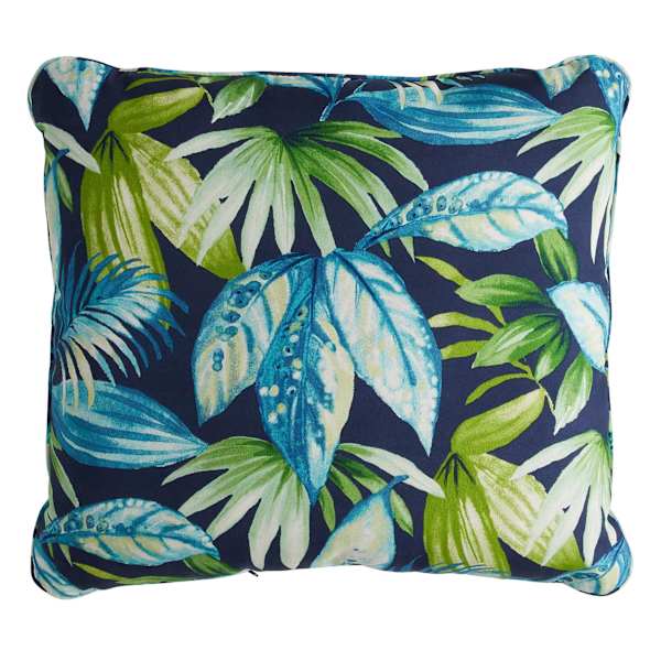 Seneca Navy Blue Outdoor Corded Back Cushion