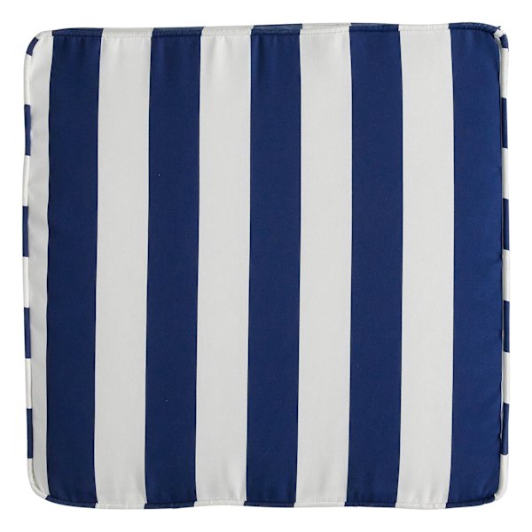Providence Navy Blue Awning Striped Outdoor Deep Seat Cushion