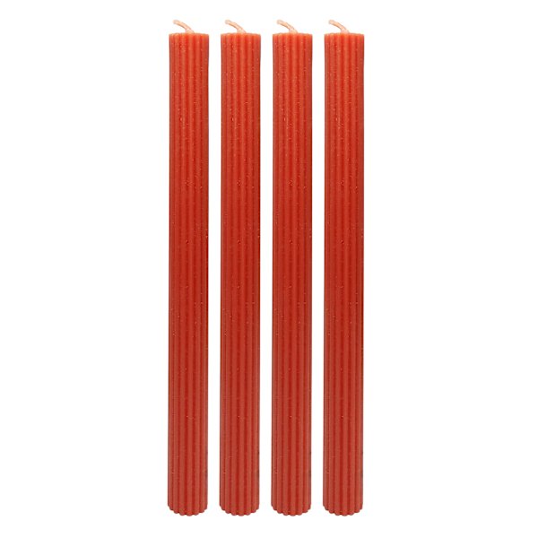 Tracey Boyd 4-Pack Terracotta Unscented Taper Candles, 10"