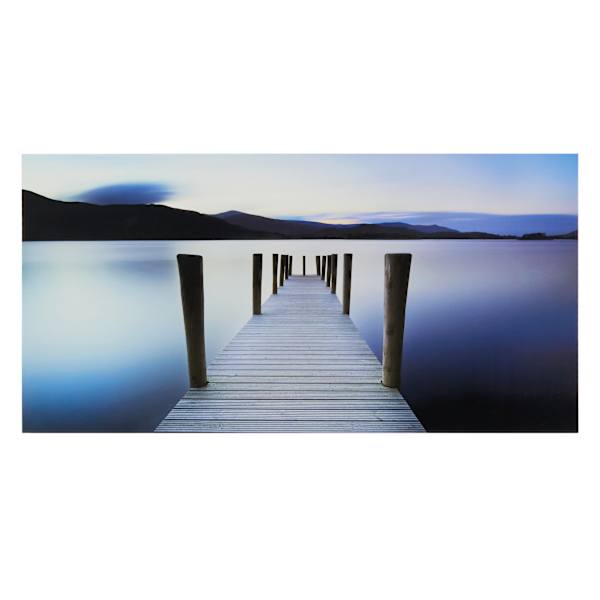 Into The Blue Glass Coat Canvas Wall Art, 60x30