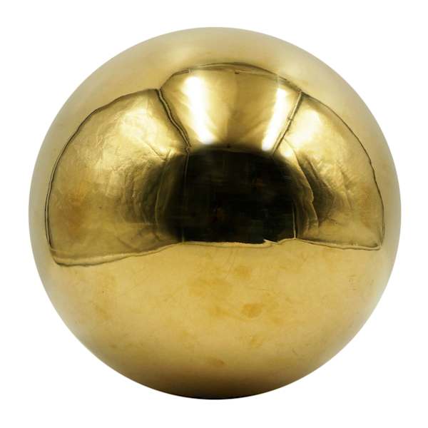 Crosby St. Gold Stainless Steel Outdoor Garden Orb, 6"