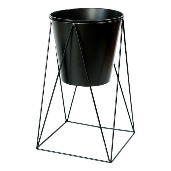 Black Metal Plant Stand, Large