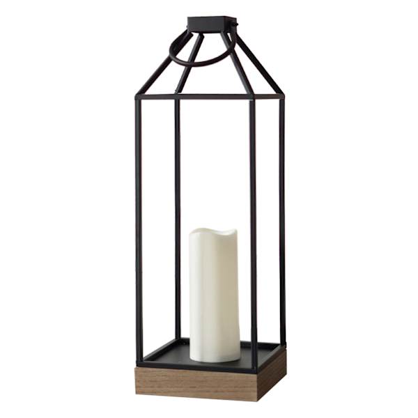 Honeybloom LED Metal Frame Lantern, Large